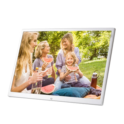 HSD1202 12.1 inch 1280x800 High Resolution Display Digital Photo Frame with Holder and Remote Control, Support SD / MMC / MS Card / USB Port, EU Plug(Silver) - 11-15 inch by PMC Jewellery | Online Shopping South Africa | PMC Jewellery | Buy Now Pay Later Mobicred