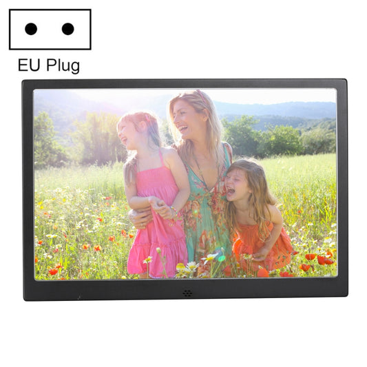 HSD1303 13.3 inch LED 1280x800 High Resolution Display Digital Photo Frame with Holder and Remote Control, Support SD / MMC / MS Card / USB Port, EU Plug(Black) - 11-15 inch by PMC Jewellery | Online Shopping South Africa | PMC Jewellery | Buy Now Pay Later Mobicred