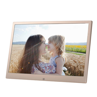 HSD1504 15.4 inch LED 1280x800 High Resolution Display Digital Photo Frame with Holder and Remote Control, Support SD / MMC / MS Card / USB Port, US Plug(Gold) - 15 inch Above by PMC Jewellery | Online Shopping South Africa | PMC Jewellery | Buy Now Pay Later Mobicred