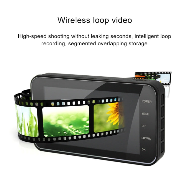 4 inch HD WIFI Dual Lens 1080P Waterproof Motorcycle Driving Recorder - Electrical Instruments by PMC TechLife | Online Shopping South Africa | PMC TechLife | Buy Now Pay Later Mobicred