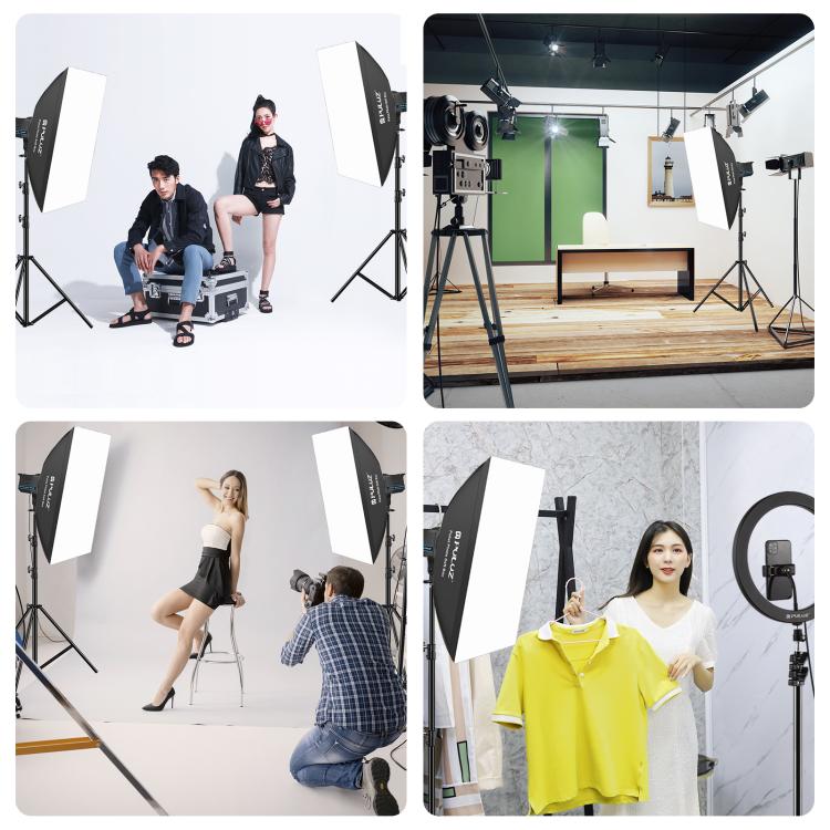 PULUZ 120W Photo Studio Strobe Flash Light Kit with Softbox Reflector & Tripod(EU Plug) - free shipping - PMC TechLife - Order now!