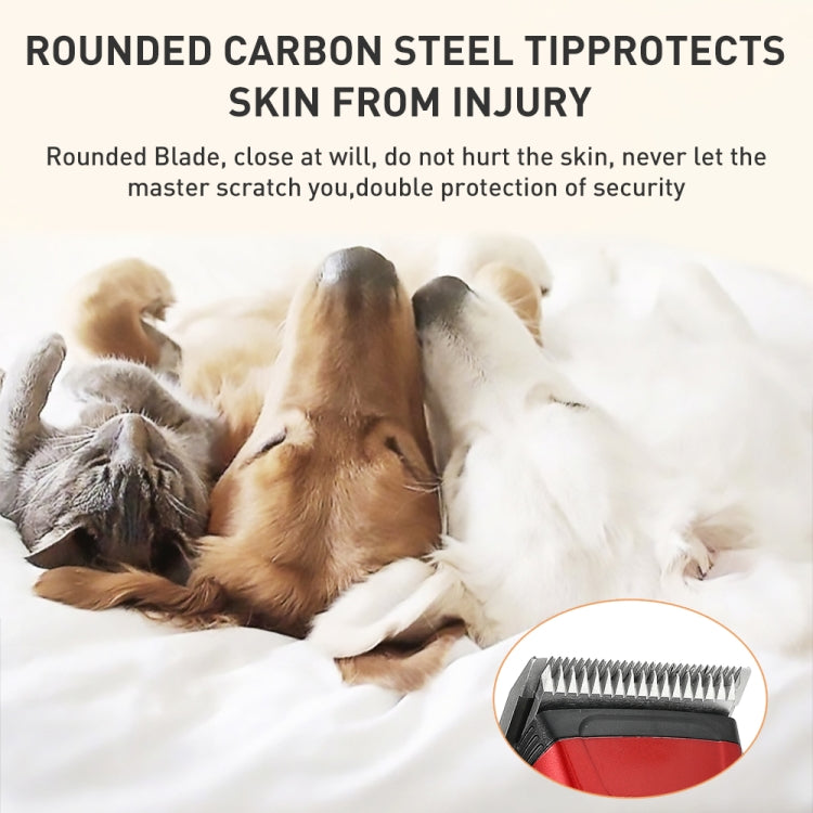 VGR V-202 Pet Barber Electric Hair Clipper (Red) - Electric Clipper by VGR | Online Shopping South Africa | PMC TechLife | Buy Now Pay Later Mobicred