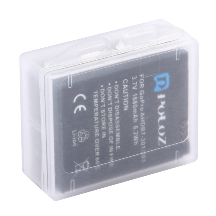 PULUZ Hard Plastic Transparent Battery Storage Box (for GoPro HERO8 Black /7 /6 /5 Battery) -  by PMC TechLife | Online Shopping South Africa | PMC TechLife | Buy Now Pay Later Mobicred