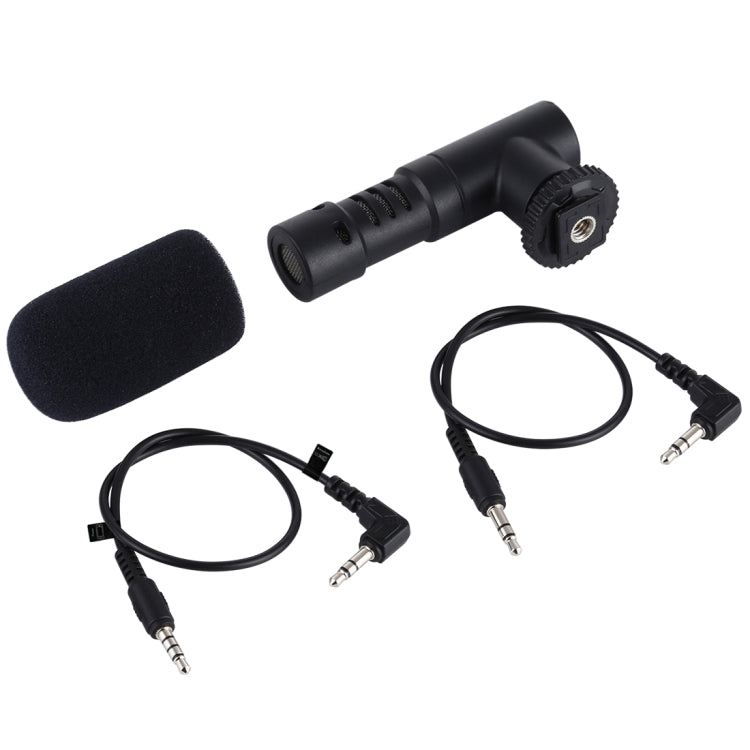 PULUZ 3.5mm Audio Stereo Recording Vlogging Professional Interview Microphone for DSLR & DV Camcorder, Smartphones - Camera Microphone by PULUZ | Online Shopping South Africa | PMC TechLife | Buy Now Pay Later Mobicred