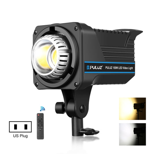 PULUZ 220V 150W Studio Video Light 3200K-5600K Dual Color Temperature Built-in Dissipate Heat System with Remote Control(US Plug) - Shoe Mount Flashes by PULUZ | Online Shopping South Africa | PMC Jewellery | Buy Now Pay Later Mobicred