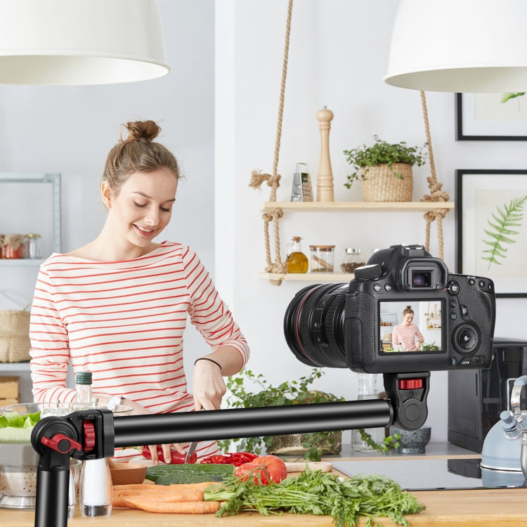 PULUZ Overhead Camera Mount C-Clamp Desk Stand Live Holder(Black) - free shipping - PMC Jewellery - Order now!