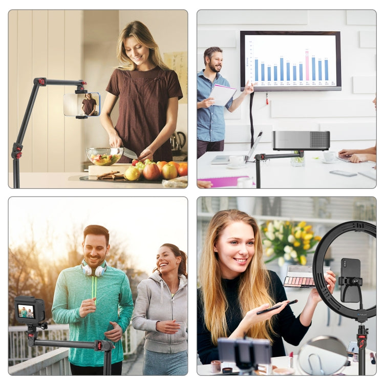 PULUZ Overhead Camera Mount C-Clamp Desk Stand Live Holder(Black) - free shipping - PMC Jewellery - Order now!