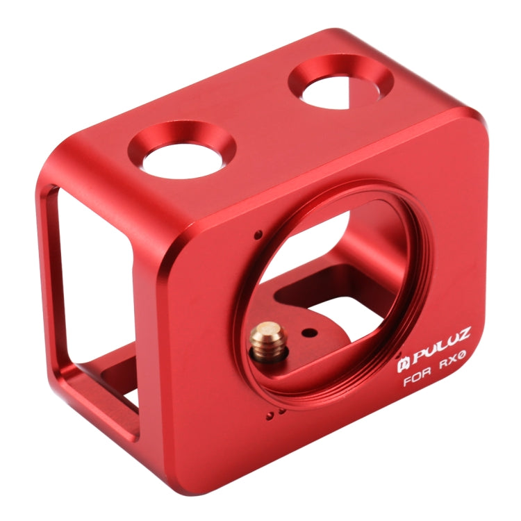 PULUZ for Sony RX0 Aluminum Alloy Protective Cage + 37mm UV Filter Lens + Lens Sunshade with Screws and Screwdrivers(Red) - Metal Cases by PULUZ | Online Shopping South Africa | PMC Jewellery | Buy Now Pay Later Mobicred
