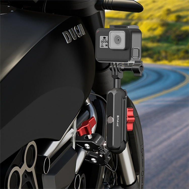 PULUZ Motorcycle Handlebar Crab Clamp CNC Metal Magic Arm Rod Mount - Bicycle Handlebar Mount by PULUZ | Online Shopping South Africa | PMC Jewellery | Buy Now Pay Later Mobicred