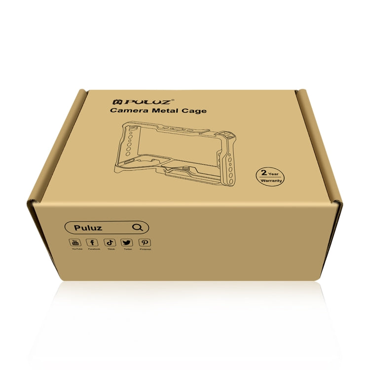 For Sony A6500 / A6400 / A6300 / A6000 PULUZ Metal Camera Cage Expansion Mount Stabilizer Rig (Black) - free shipping - PMC TechLife - Order now!