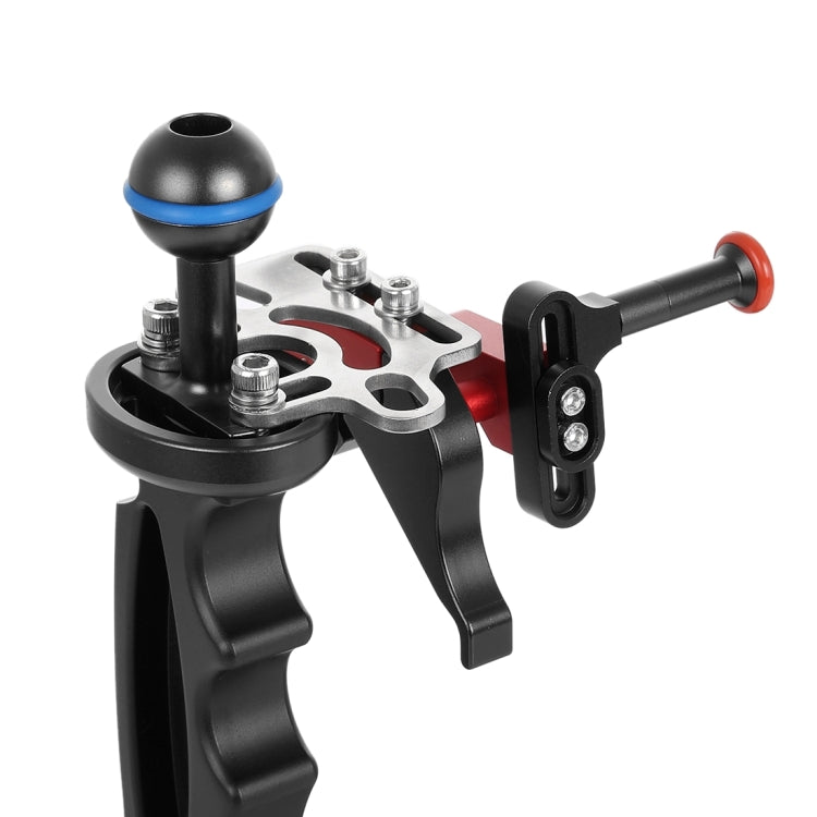 PULUZ Shutter Release Trigger Extension Adapter Lever Mount for Underwater Arm System(Black Red) - free shipping - PMC TechLife - Order now!