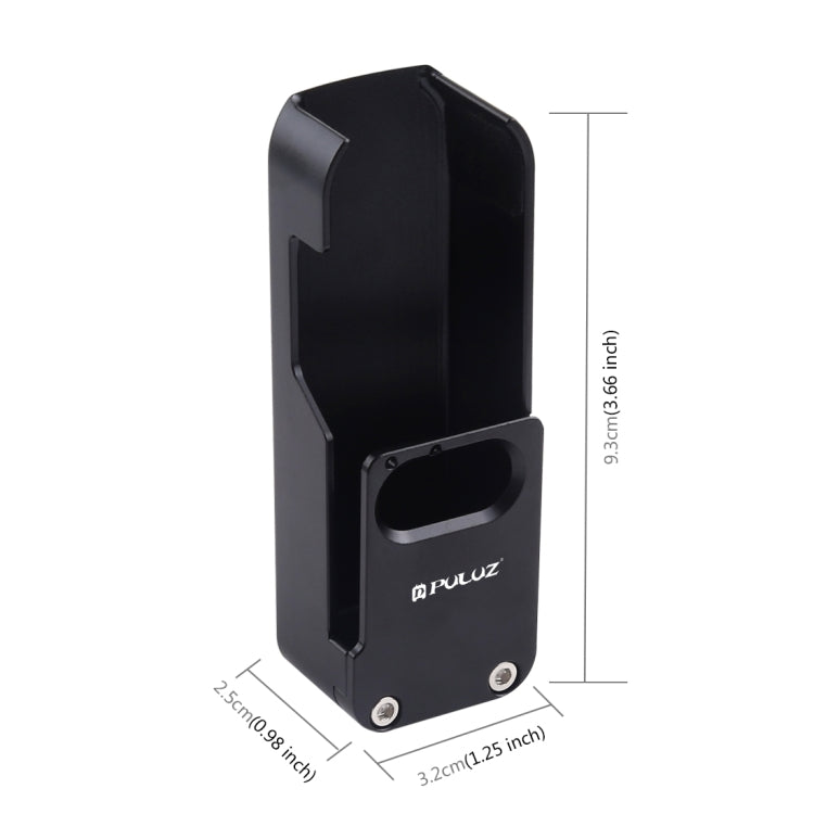 PULUZ Housing Shell CNC Aluminum Alloy Protective Cover for DJI OSMO Pocket(Black) - Mount & Holder by PULUZ | Online Shopping South Africa | PMC TechLife | Buy Now Pay Later Mobicred