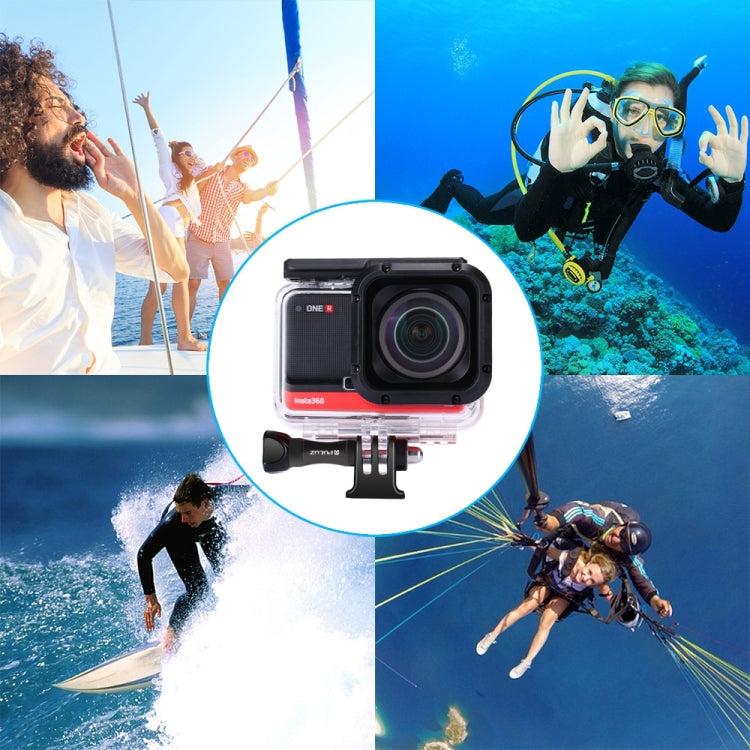 PULUZ 60m Underwater Depth Diving Case Waterproof Camera Housing for Insta360 ONE R 4K Wide-angle Edition(Transparent) - free shipping - PMC TechLife - Order now!