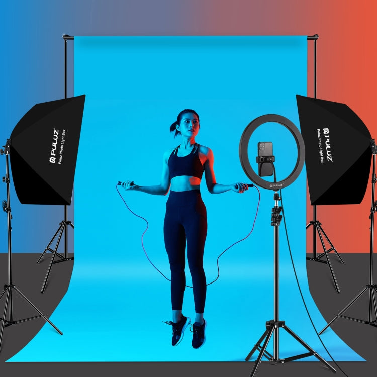 PULUZ 50x70cm Studio Softbox + 2m Tripod Mount + Single E27 30W 5700K White Light LED Bulb Photography Kit(US Plug) - free shipping - PMC TechLife - Order now!