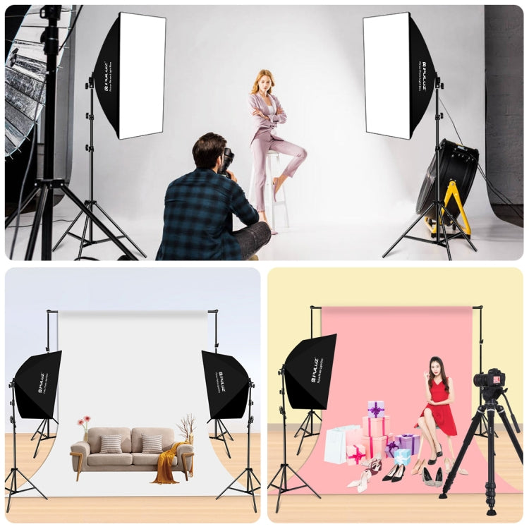 PULUZ 50x70cm Studio Softbox + 2m Tripod Mount + Single E27 30W 5700K White Light LED Bulb Photography Kit(US Plug) - free shipping - PMC TechLife - Order now!