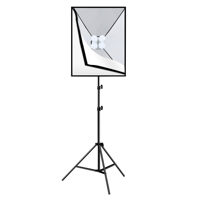 PULUZ 50x70cm Studio Softbox + 2m Tripod Mount + 4 x E27 20W 5700K White Light LED Light Bulb Photography Lighting Kit(US Plug) - free shipping - PMC TechLife - Order now!