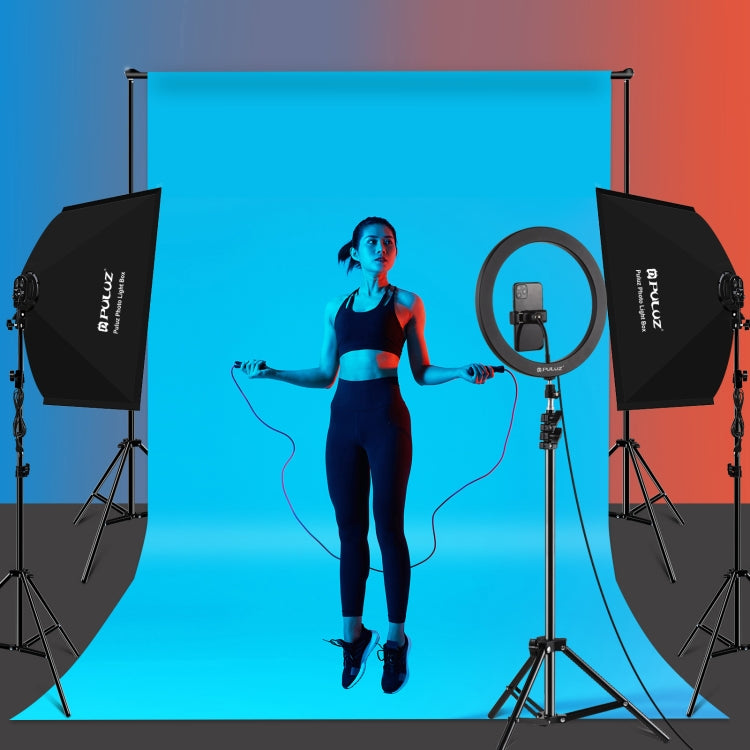 PULUZ 50x70cm Studio Softbox + 2m Tripod Mount + 4 x E27 20W 5700K White Light LED Light Bulb Photography Lighting Kit(US Plug) - free shipping - PMC TechLife - Order now!