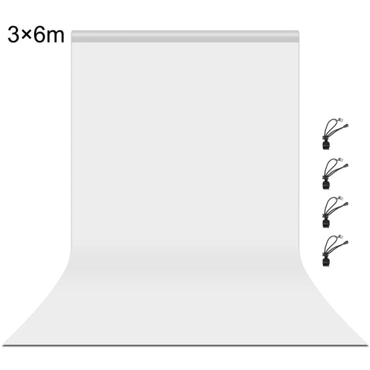 PULUZ 3m x 6m Photography Background Thickness Photo Studio Background Cloth Backdrop (White) - Solid Color by PULUZ | Online Shopping South Africa | PMC Jewellery | Buy Now Pay Later Mobicred