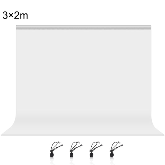 PULUZ 3m x 2m Photography Background Thickness Photo Studio Background Cloth Backdrop (White) - Solid Color by PULUZ | Online Shopping South Africa | PMC Jewellery | Buy Now Pay Later Mobicred