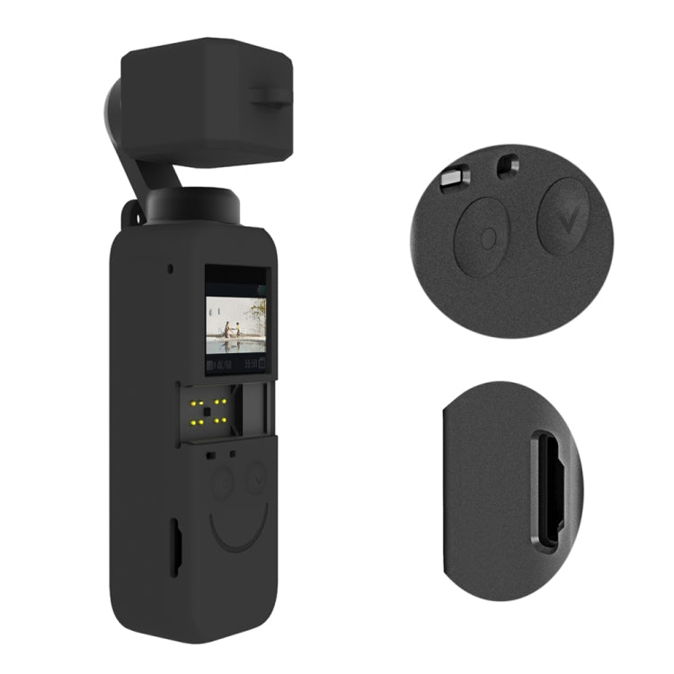 PULUZ  2 in 1 Silicone Cover Case Set for DJI OSMO Pocket 2 (Black) - Case & Bags by PULUZ | Online Shopping South Africa | PMC TechLife | Buy Now Pay Later Mobicred