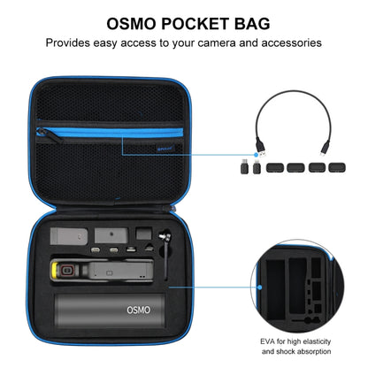 PULUZ Waterproof Carrying and Travel EVA Case for DJI OSMO Pocket 2, Size: 23x18x7cm(Black) - Case & Bags by PULUZ | Online Shopping South Africa | PMC Jewellery | Buy Now Pay Later Mobicred