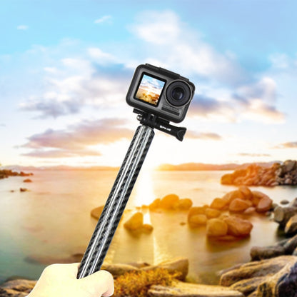 PULUZ 165mm Aluminum Alloy Carbon Fiber Floating Buoyancy Selfie-stick Extension Arm Rods for GoPro Hero12 Black / Hero11 /10 /9 /8 /7 /6 /5, Insta360 Ace / Ace Pro, DJI Osmo Action 4 and Other Action Cameras - Floating Grip & Ball by PULUZ | Online Shopping South Africa | PMC Jewellery | Buy Now Pay Later Mobicred