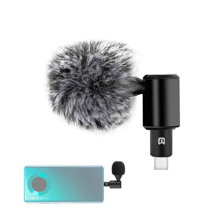 PULUZ USB-C / Type-C Jack Mobile Phone Omnidirectional Condenser Adjustable Microphone, Not for Samsung Series Phones(Black) - free shipping - PMC Jewellery - Order now!