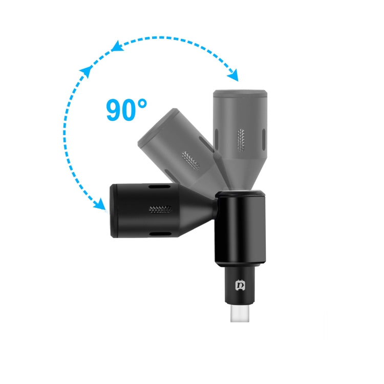 PULUZ USB-C / Type-C Jack Mobile Phone Omnidirectional Condenser Adjustable Microphone, Not for Samsung Series Phones(Black) - free shipping - PMC Jewellery - Order now!