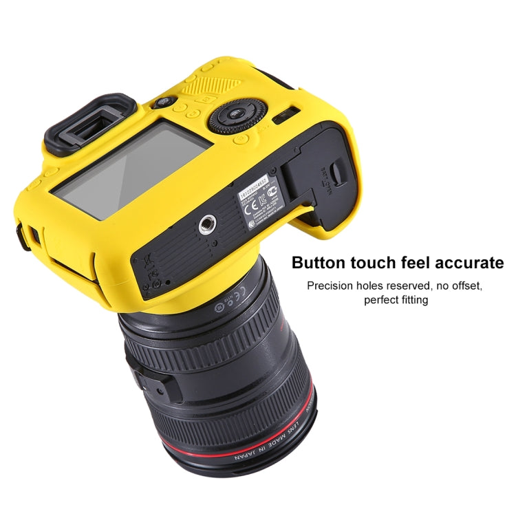 PULUZ Soft Silicone Protective Case for Canon EOS 6D(Yellow) - Protective Case by PULUZ | Online Shopping South Africa | PMC TechLife | Buy Now Pay Later Mobicred