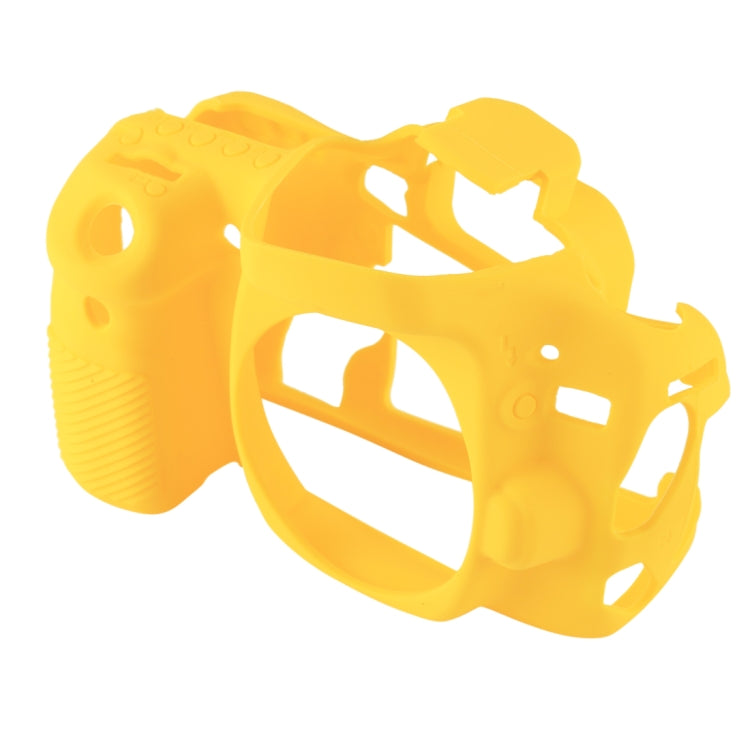 PULUZ Soft Silicone Protective Case for Canon EOS 80D(Yellow) - Protective Case by PULUZ | Online Shopping South Africa | PMC TechLife | Buy Now Pay Later Mobicred