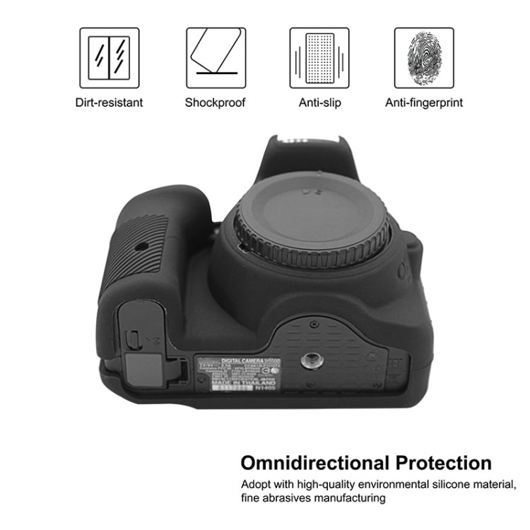 PULUZ Soft Silicone Protective Case for Nikon D5500 / D5600(Black) - free shipping - PMC TechLife - Order now!