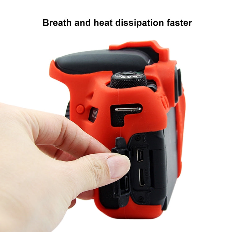 PULUZ Soft Silicone Protective Case for Canon EOS 77D(Red) - free shipping - PMC TechLife - Order now!