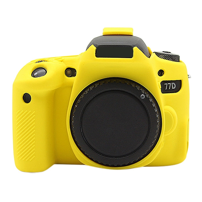 PULUZ Soft Silicone Protective Case for Canon EOS 77D(Yellow) - Protective Case by PULUZ | Online Shopping South Africa | PMC TechLife | Buy Now Pay Later Mobicred