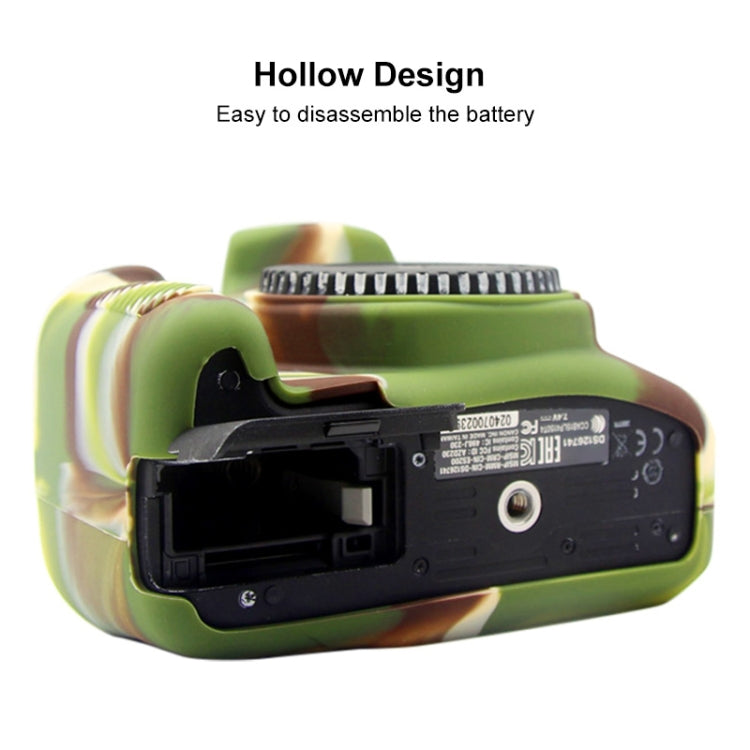 PULUZ Soft Silicone Protective Case for Canon EOS 1300D / 1500D(Camouflage) - Protective Case by PULUZ | Online Shopping South Africa | PMC TechLife | Buy Now Pay Later Mobicred