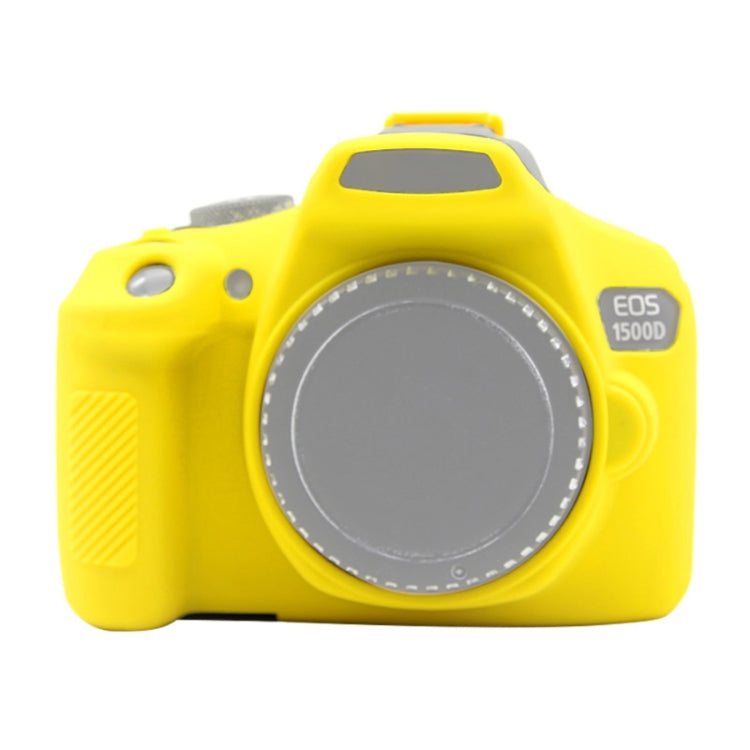 PULUZ Soft Silicone Protective Case for Canon EOS 1300D / 1500D(Yellow) - Protective Case by PULUZ | Online Shopping South Africa | PMC TechLife | Buy Now Pay Later Mobicred