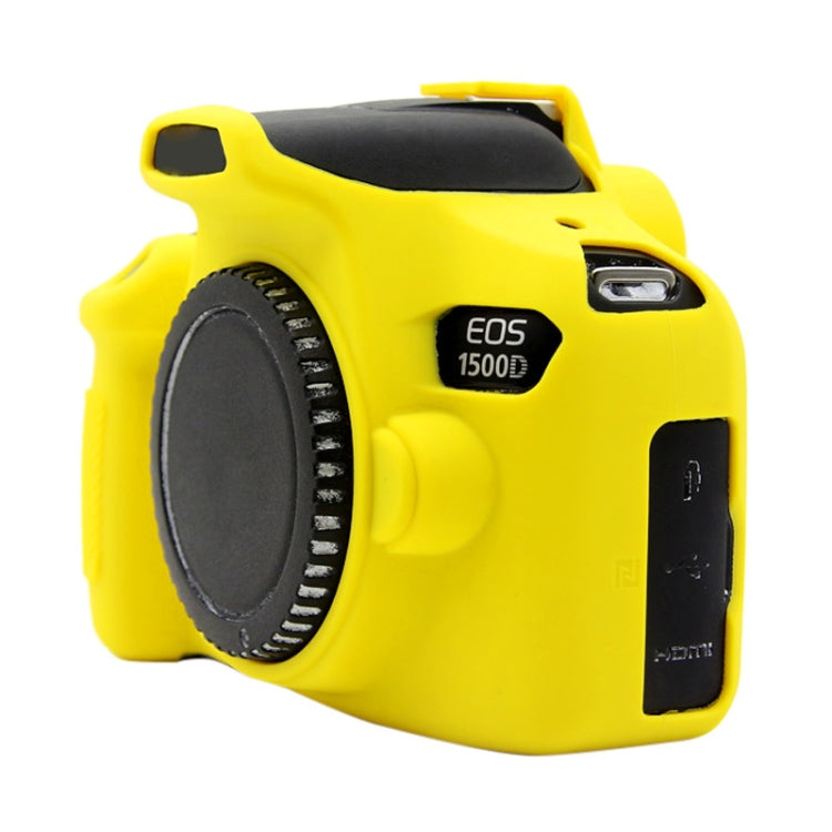 PULUZ Soft Silicone Protective Case for Canon EOS 1300D / 1500D(Yellow) - Protective Case by PULUZ | Online Shopping South Africa | PMC TechLife | Buy Now Pay Later Mobicred