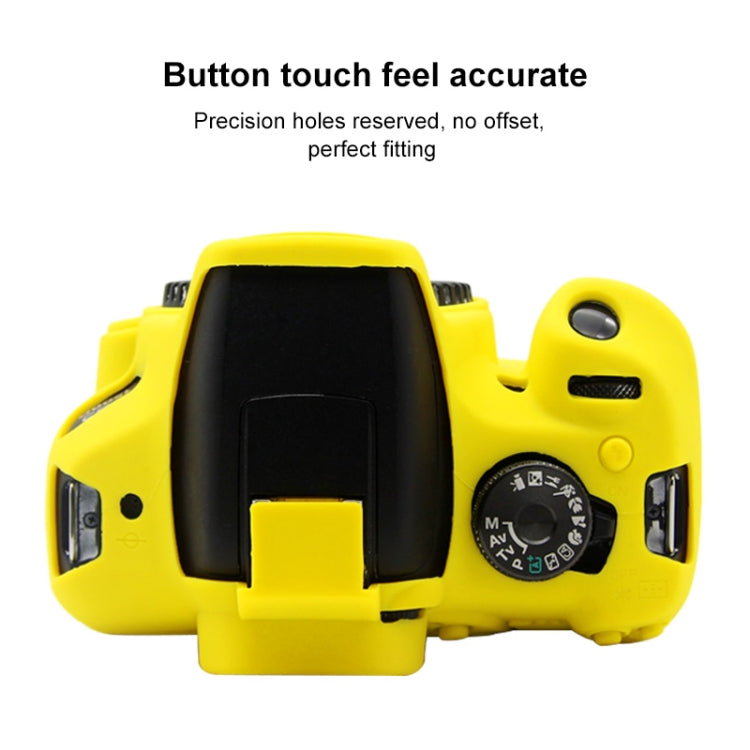 PULUZ Soft Silicone Protective Case for Canon EOS 1300D / 1500D(Yellow) - Protective Case by PULUZ | Online Shopping South Africa | PMC TechLife | Buy Now Pay Later Mobicred