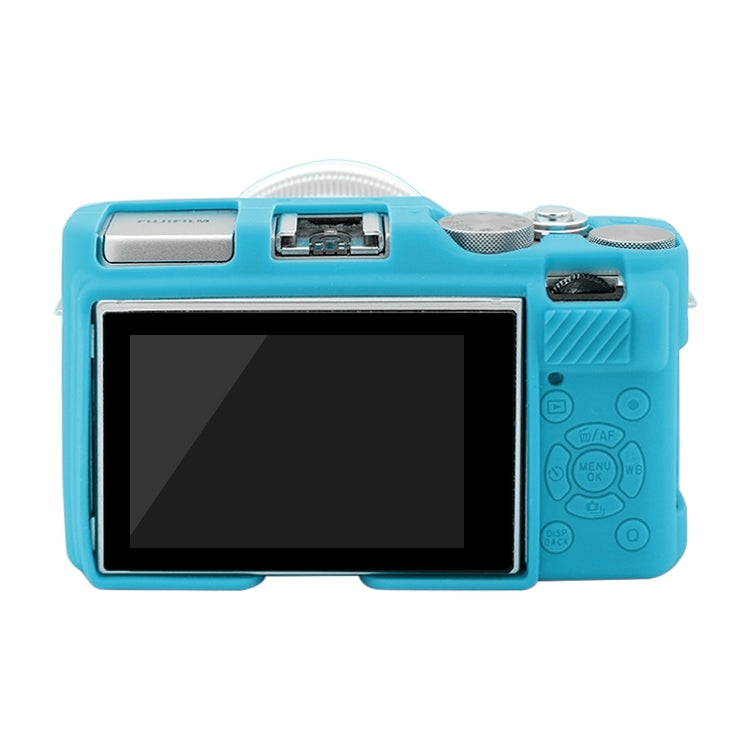 PULUZ Soft Silicone Protective Case for FUJIFILM X-A3 / X-A10(Blue) - Protective Case by PULUZ | Online Shopping South Africa | PMC TechLife | Buy Now Pay Later Mobicred