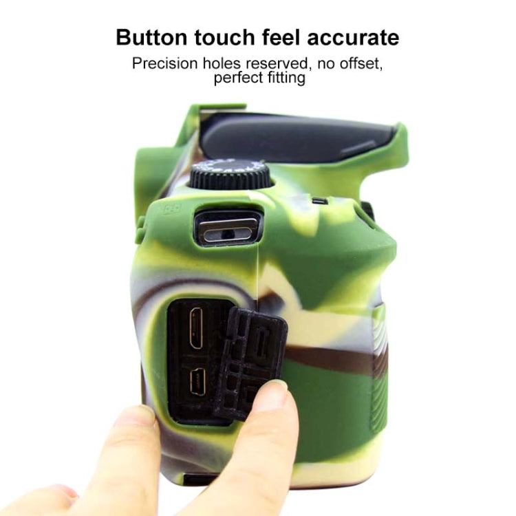 PULUZ Soft Silicone Protective Case for Canon EOS 3000D / 4000D(Camouflage) - free shipping - PMC TechLife - Order now!