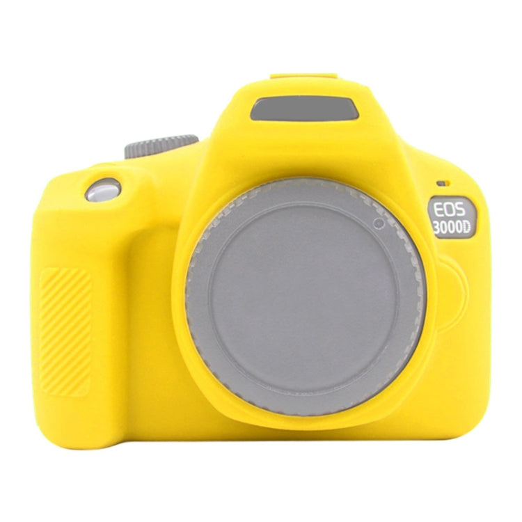 PULUZ Soft Silicone Protective Case for Canon EOS 3000D / 4000D(Yellow) - Protective Case by PULUZ | Online Shopping South Africa | PMC Jewellery | Buy Now Pay Later Mobicred