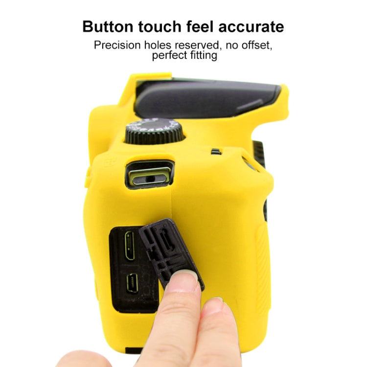 PULUZ Soft Silicone Protective Case for Canon EOS 3000D / 4000D(Yellow) - Protective Case by PULUZ | Online Shopping South Africa | PMC Jewellery | Buy Now Pay Later Mobicred