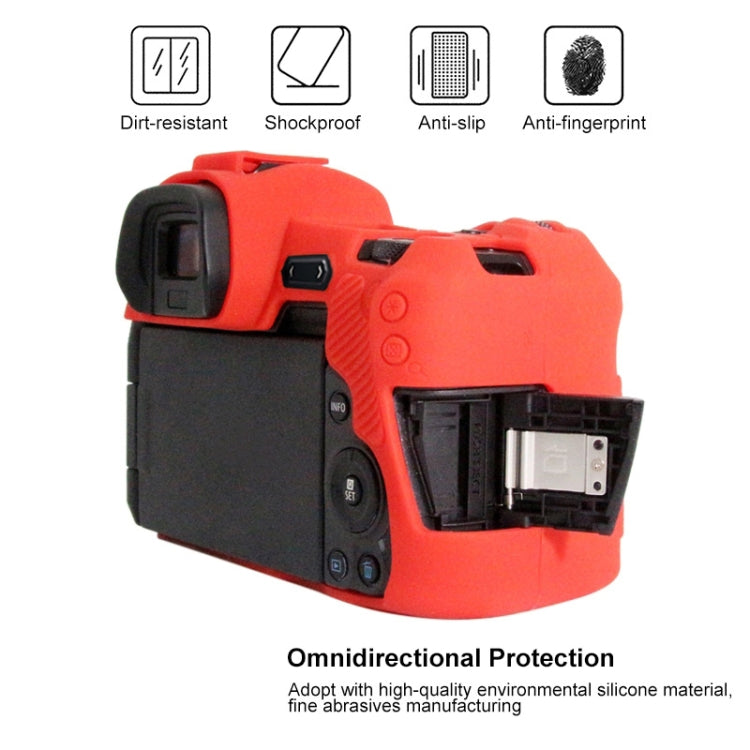 PULUZ Soft Silicone Protective Case for Canon EOS R(Red) - Protective Case by PULUZ | Online Shopping South Africa | PMC TechLife | Buy Now Pay Later Mobicred