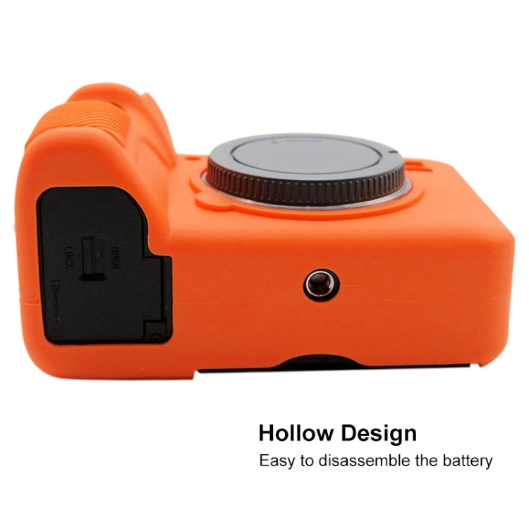 PULUZ Soft Silicone Protective Case for Sony ILCE-9M2/ Alpha 9 II / A92(Orange) - Protective Case by PULUZ | Online Shopping South Africa | PMC TechLife | Buy Now Pay Later Mobicred