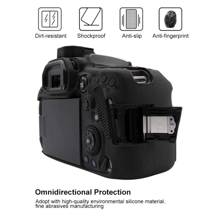 PULUZ Soft Silicone Protective Case for Canon EOS 90D(Black) - Protective Case by PULUZ | Online Shopping South Africa | PMC Jewellery | Buy Now Pay Later Mobicred