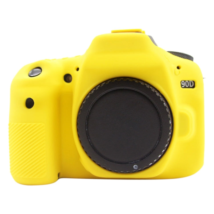 PULUZ Soft Silicone Protective Case for Canon EOS 90D(Yellow) - free shipping - PMC TechLife - Order now!