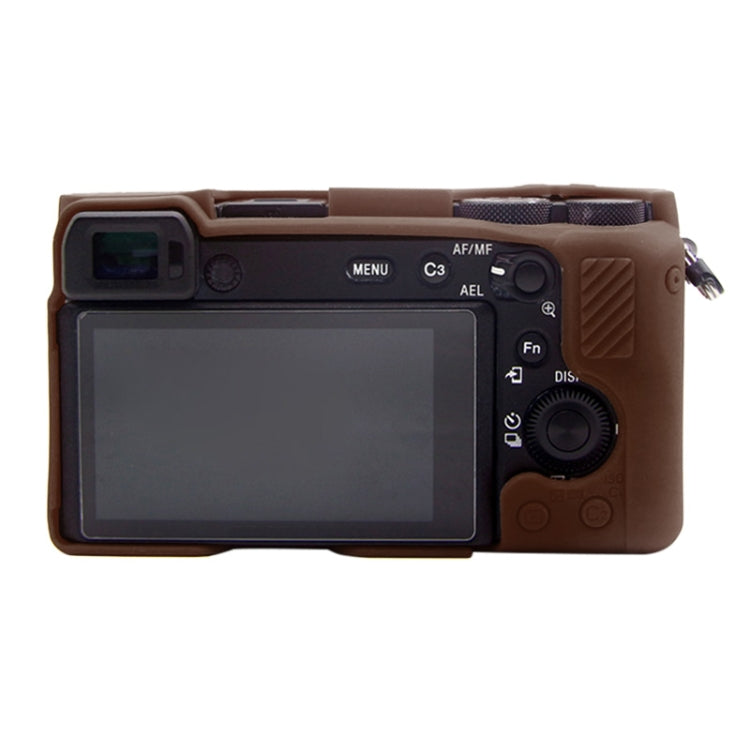 PULUZ Soft Silicone Protective Case for Sony A6600 / ILCE-6600(Coffee) - Protective Case by PULUZ | Online Shopping South Africa | PMC Jewellery | Buy Now Pay Later Mobicred
