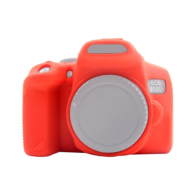 PULUZ Soft Silicone Protective Case for Canon EOS 850D(Red) - Protective Case by PULUZ | Online Shopping South Africa | PMC Jewellery | Buy Now Pay Later Mobicred