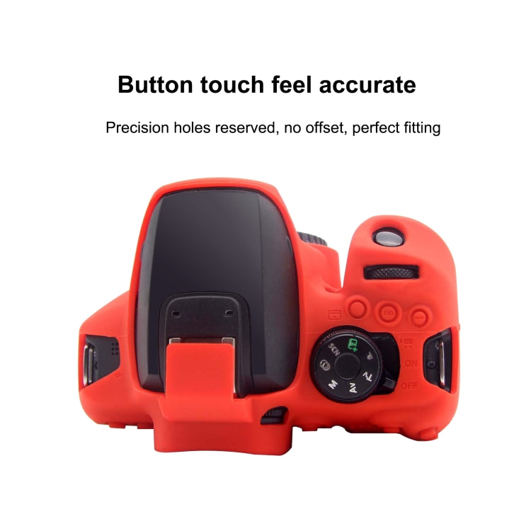 PULUZ Soft Silicone Protective Case for Canon EOS 850D(Red) - free shipping - PMC TechLife - Order now!