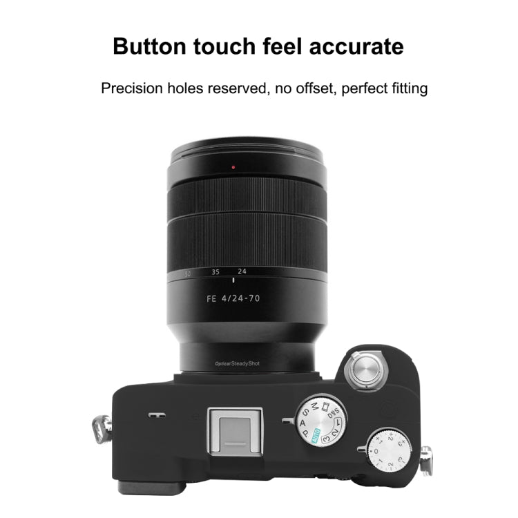 PULUZ Soft Silicone Protective Case for Sony A7C / ILCE-7C(Black) - Protective Case by PULUZ | Online Shopping South Africa | PMC TechLife | Buy Now Pay Later Mobicred