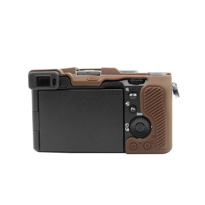 PULUZ Soft Silicone Protective Case for Sony A7C / ILCE-7C(Coffee) - Protective Case by PULUZ | Online Shopping South Africa | PMC Jewellery | Buy Now Pay Later Mobicred